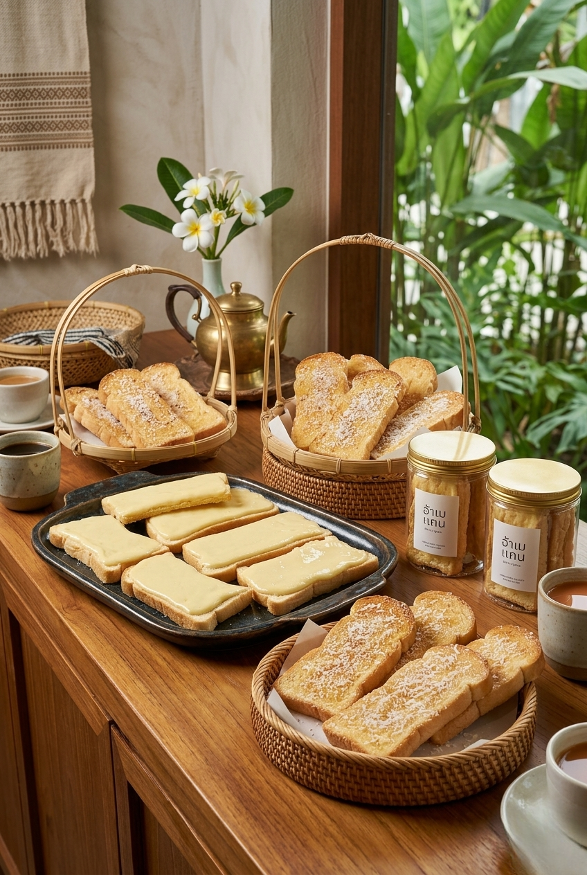 BooksBOOK-14 Cafe Crispy Breads: ขนมปังกรอบเนยหนึบทำขายทำรวย - Image 1